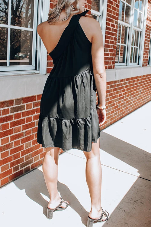 Levency One Shoulder Asymmetry Mini Dress New In 6 Levency One Shoulder Asymmetry Mini Dress New In