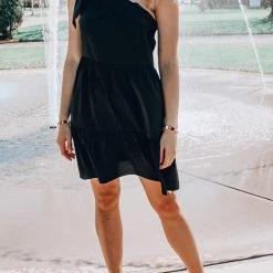 Levency One Shoulder Asymmetry Mini Dress New In 22 Levency One Shoulder Asymmetry Mini Dress New In