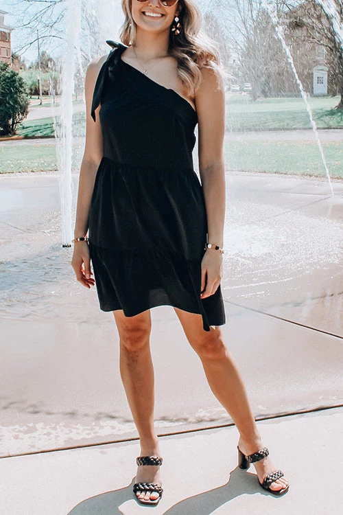 Levency One Shoulder Asymmetry Mini Dress New In 9 Levency One Shoulder Asymmetry Mini Dress New In