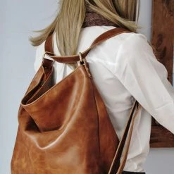 Levency New In Leather Convertible Backpack