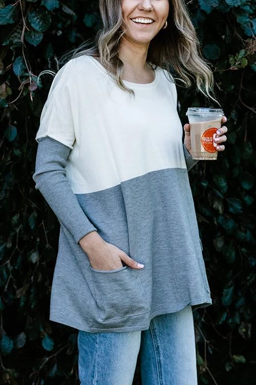 Levency New In Get Comfortable Double Pocket Sweater 12 Levency New In Get Comfortable Double Pocket Sweater