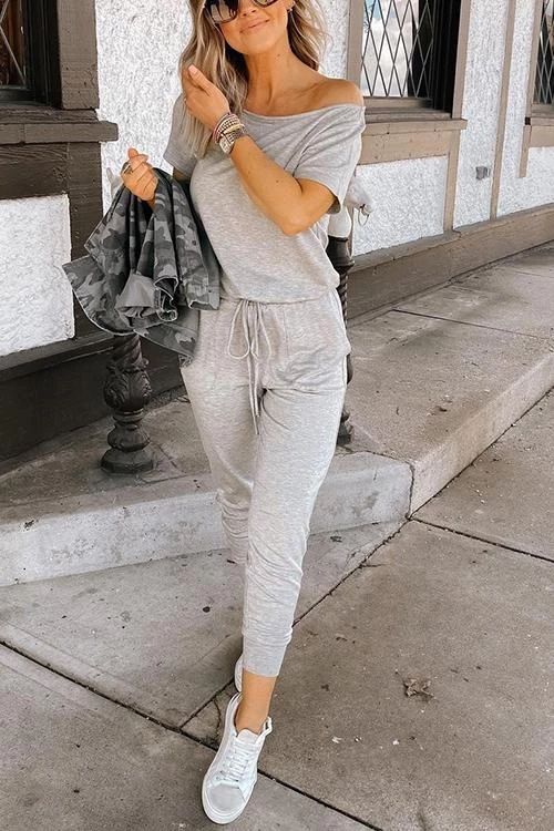 Levency New In One Shoulder Short Sleeve Jumpsuit 2 Levency New In One Shoulder Short Sleeve Jumpsuit