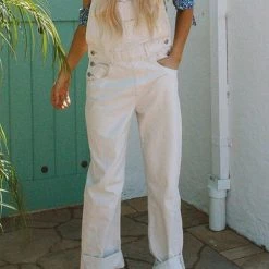 Levency New In Solid Pockets Denim Overall