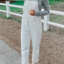 Levency New In Solid Pockets Denim Overall