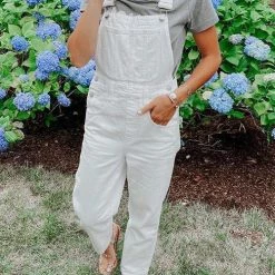 Levency New In Solid Pockets Denim Overall