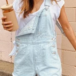 Levency New In Simple Denim Romper
