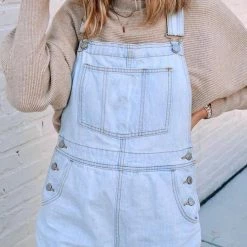 Levency New In Simple Denim Romper