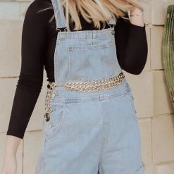 Levency New In Simple Denim Romper