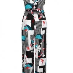 Levency New In Floral Print Bleted Slip Jumpsuits