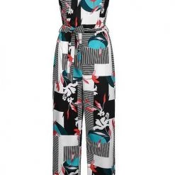 Levency New In Floral Print Bleted Slip Jumpsuits