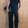 Levency New In One Shoulder Bat Jumpsuits