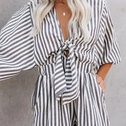 Levency New In Print Bat Knot Romper