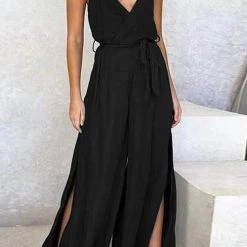Levency New In Slit Belted Slip Jumpsuits 14 Levency New In Slit Belted Slip Jumpsuits
