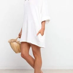 Levency V Neck Pockets Loose Romper New In