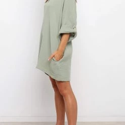Levency V Neck Pockets Loose Romper New In