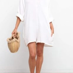 Levency V Neck Pockets Loose Romper New In