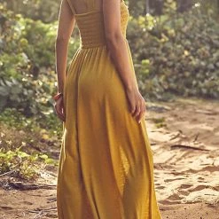 Levency New In Smocked Bodice Pockets Jumpsuits