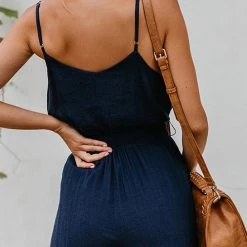 Levency Flowy V Neck Belted Slip Jumpsuits New In 12 Levency Flowy V Neck Belted Slip Jumpsuits New In