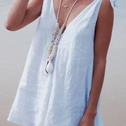 Levency New In Tie Shoulder V Nck Romper