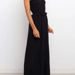 Levency Strapless Shirred Bodice Jumpsuits New In