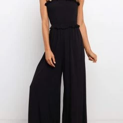Levency Strapless Shirred Bodice Jumpsuits New In