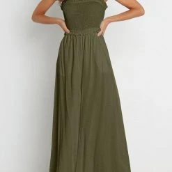 Levency Strapless Shirred Bodice Jumpsuits New In