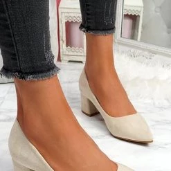 Levency Chunky Heel Pointed Heels 15 Levency Chunky Heel Pointed Heels