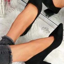 Levency Chunky Heel Pointed Heels 20 Levency Chunky Heel Pointed Heels