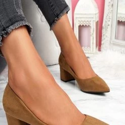 Levency Chunky Heel Pointed Heels 17 Levency Chunky Heel Pointed Heels