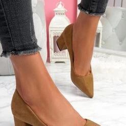 Levency Chunky Heel Pointed Heels 21 Levency Chunky Heel Pointed Heels