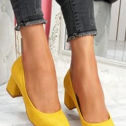 Levency Chunky Heel Pointed Heels 16 Levency Chunky Heel Pointed Heels