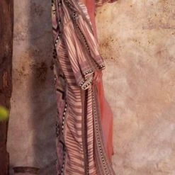 Levency Geometey Print Bleted Cover Up