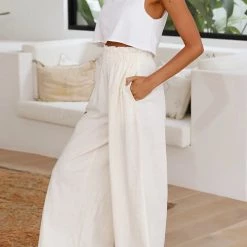 Levency Elasticised Paper Bag Style Pants New In