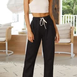 Levency Relaxed Drawstring Pants New In