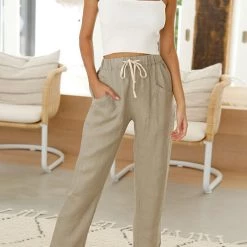 Levency Relaxed Drawstring Pants New In