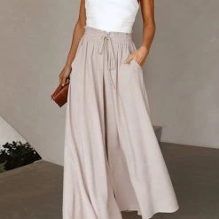 Levency New In Drawstring Wide Leg Pants