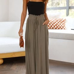 Levency New In Drawstring Wide Leg Pants 37 Levency New In Drawstring Wide Leg Pants