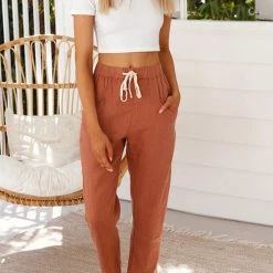 Levency Relaxed Drawstring Pants New In