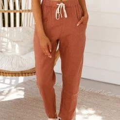 Levency Relaxed Drawstring Pants New In