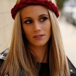 Levency Velvet Braid Headband New In