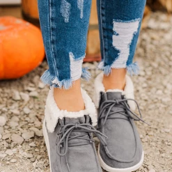 Levency New In Gypsy Jazz Odeme Sherpa Cuffed Sneaker