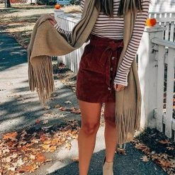 Levency New In Brushed Long Fringed Scarf