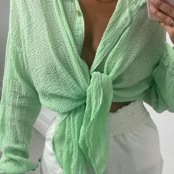 Levency New In Oversize Button Mini Shirt Dress