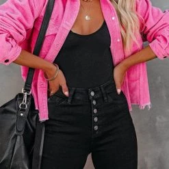 Levency Frayed Hem Cropped Corduroy Jacket New In 45 Levency Frayed Hem Cropped Corduroy Jacket New In