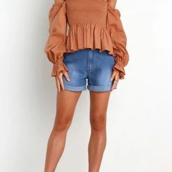 Levency New In Off Shoulder Flares Sleeve Blouse