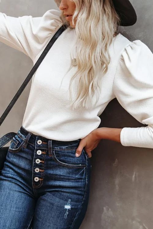 Levency New In Balloon Sleeve Knit Jumper 11 Levency New In Balloon Sleeve Knit Jumper