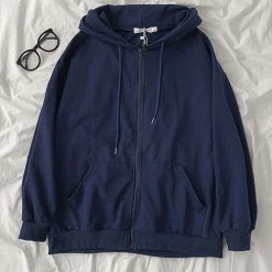 Levency Pockets Loose Hoodie Coat