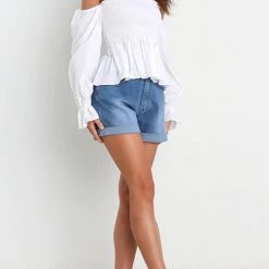 Levency New In Off Shoulder Flares Sleeve Blouse