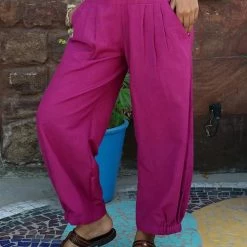 Levency Elastic Waist Loose Pants