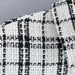 Levency Rhythm Of The Night Tweed Plaid Shacket